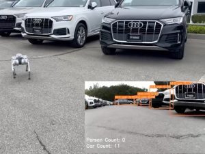 parking lot security robot