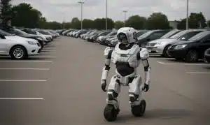 parking lot security robot
