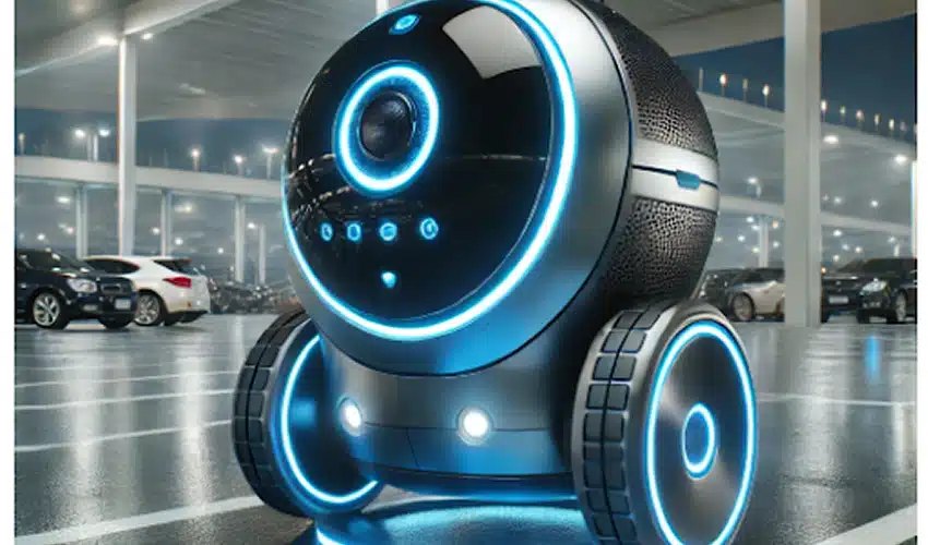 parking lot security robot
