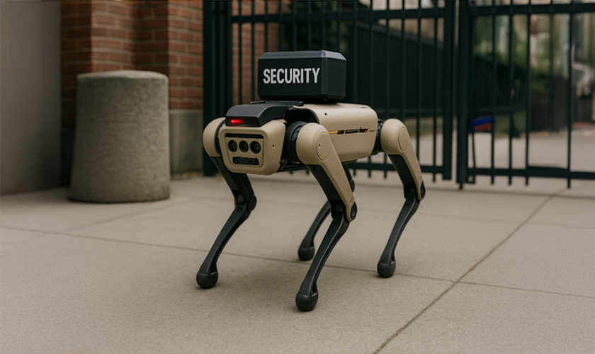 parking lot security robot