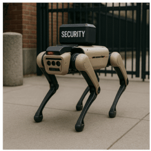 parking lot security robot