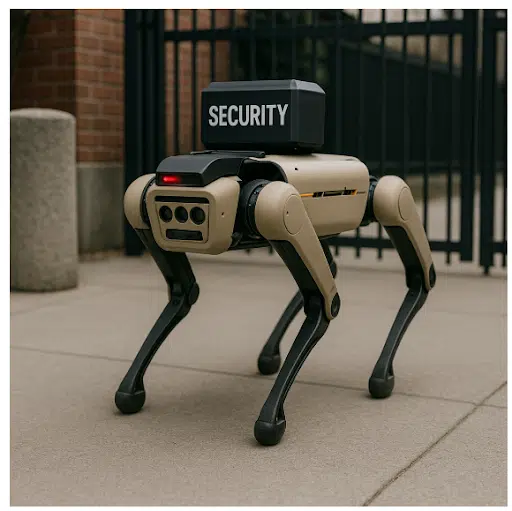 parking lot security robot