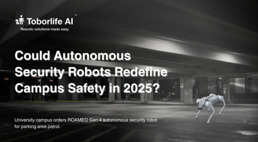 parking lot security robot